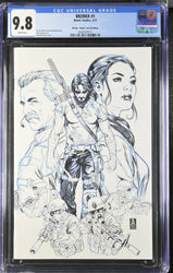 BRZRKR (BERZERKER) #1 Graded CGC 9.8 BROOKS 1:500 Virgin Sketch Variant