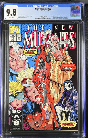 New Mutants #98 (1991) Graded CGC 9.8 1st Deadpool