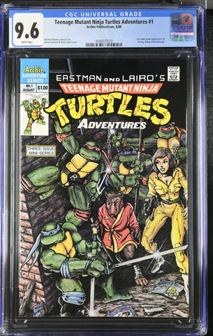 Teenage Mutant Ninja Turtles Adventures #1 (1988) Graded CGC 9.6 TMNT