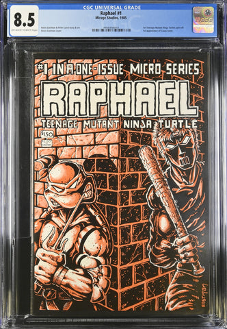 1985 Mirage Teenage Mutant Ninja Turtles Raphael #1 Graded CGC 8.5