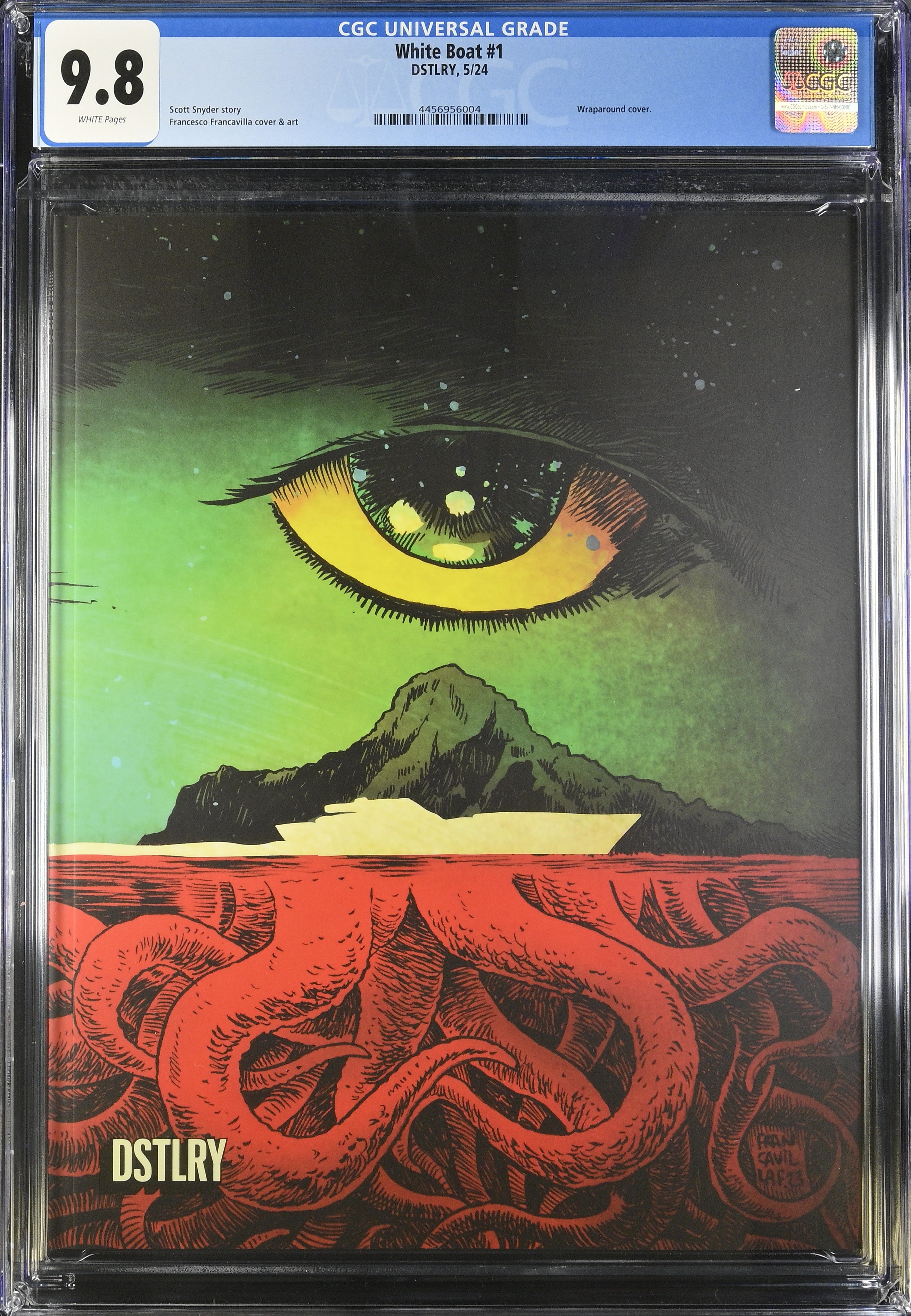 White Boat #1 Cover H Francesco Francavilla Undressed Graded CGC 9.8