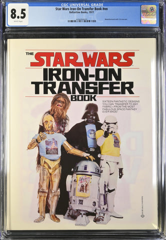 1977 Star Wars Iron-On Transfer Book Graded CGC 8.5