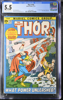 Thor 193 (1971) Graded CGC 5.5 Silver Surfer