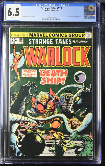 Strange Tales 179 (1975) Graded CGC 6.5 Warlock Pip the Troll