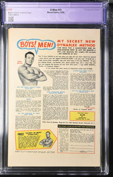 X-Men 15 (1965) Graded CGC 5.5 Purple Label Small Color Touch