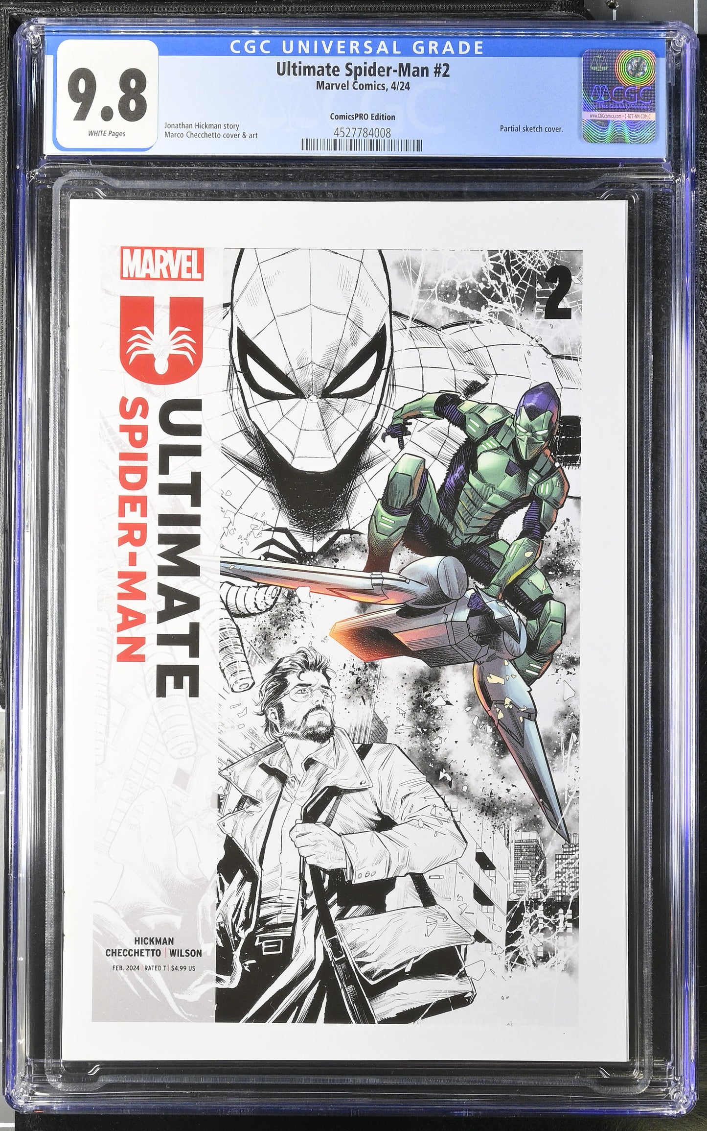 Ultimate Spider-Man #2 ComicsPRO Sketch Variant CGC 9.8