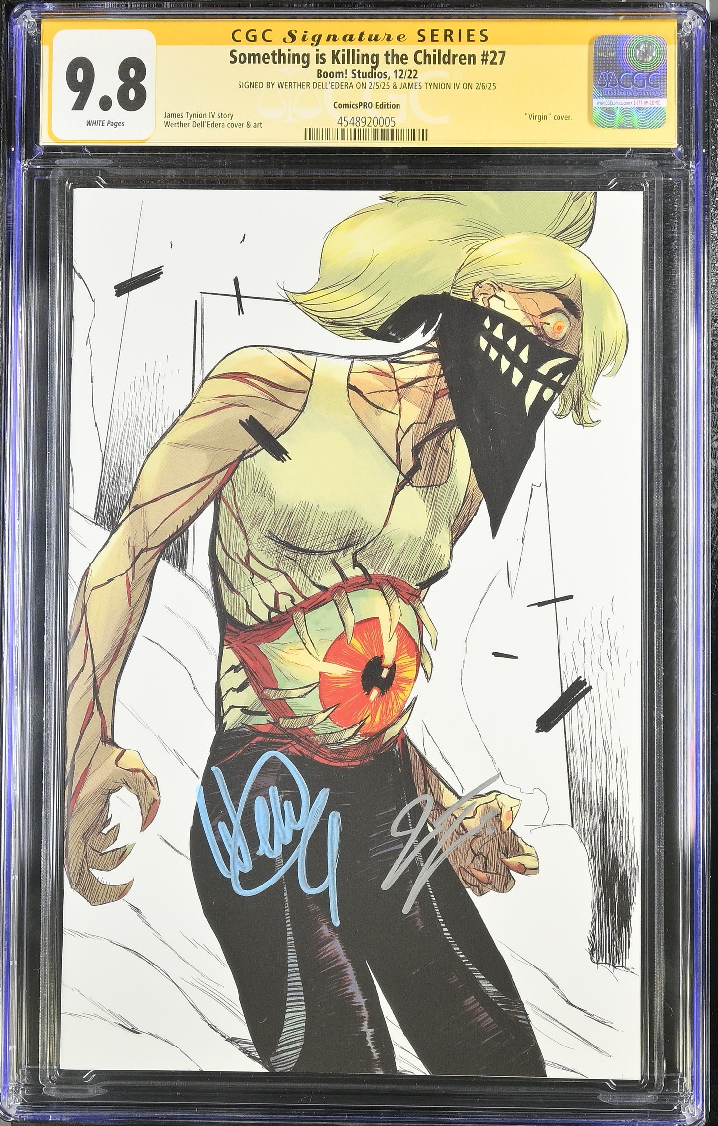 SOMETHING IS KILLING CHILDREN #27 ComicsPro CGC 9.8 Signed Dell'Edera Tynion
