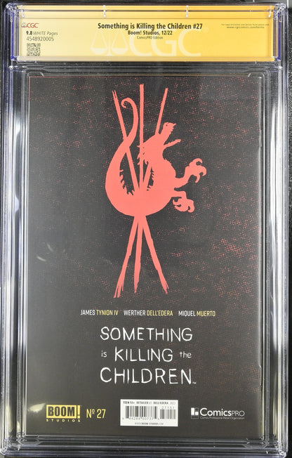 SOMETHING IS KILLING CHILDREN #27 ComicsPro CGC 9.8 Signed Dell'Edera Tynion