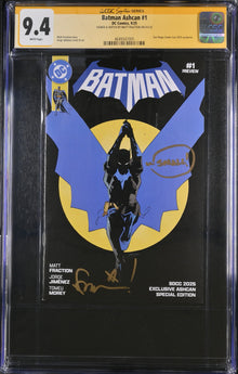 Batman #1 Ashcan SDCC (2025) CGC 9.4 Signed & Sketch by Matt Fraction