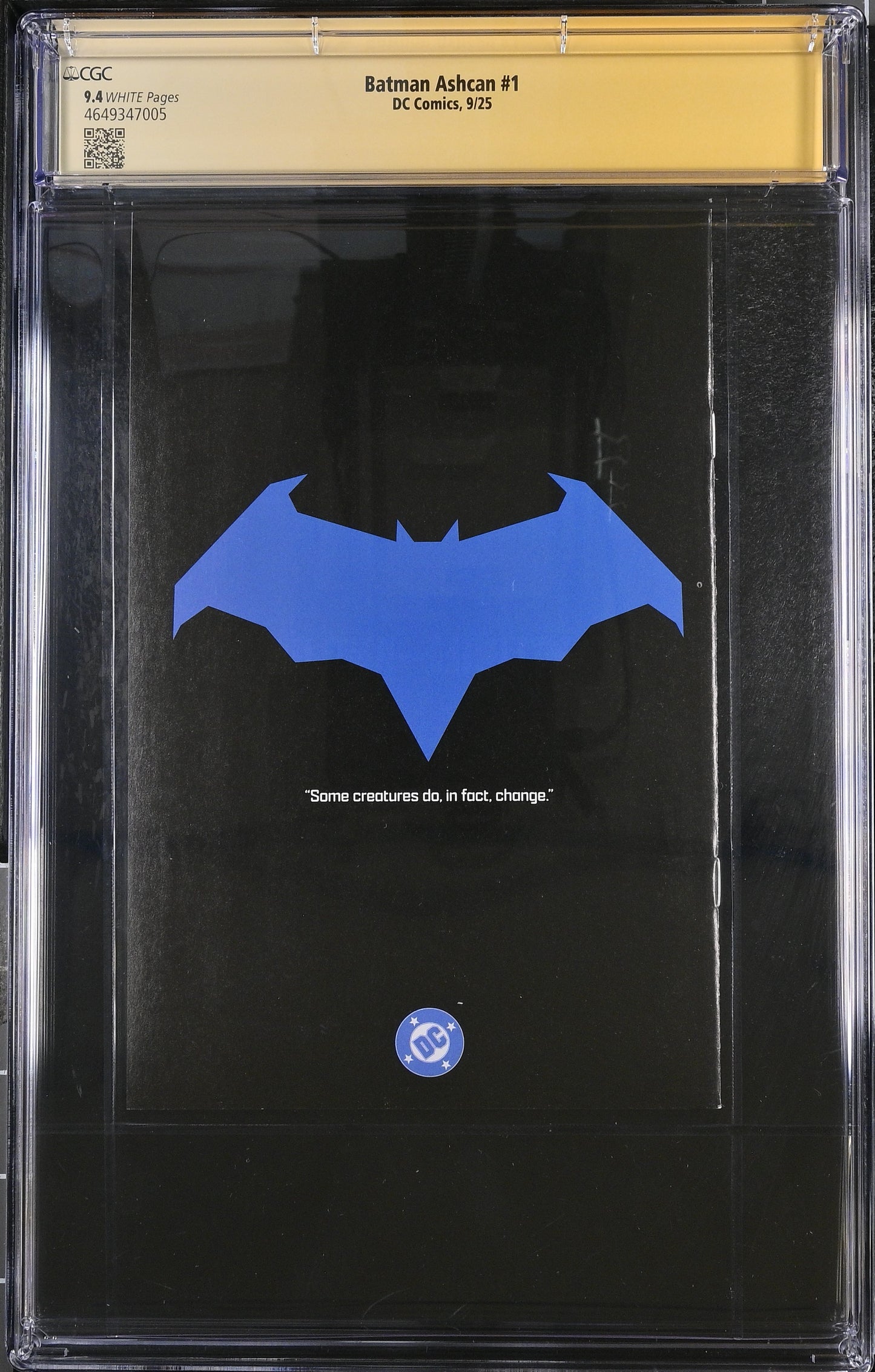 Batman #1 Ashcan SDCC (2025) CGC 9.4 Signed & Sketch by Matt Fraction