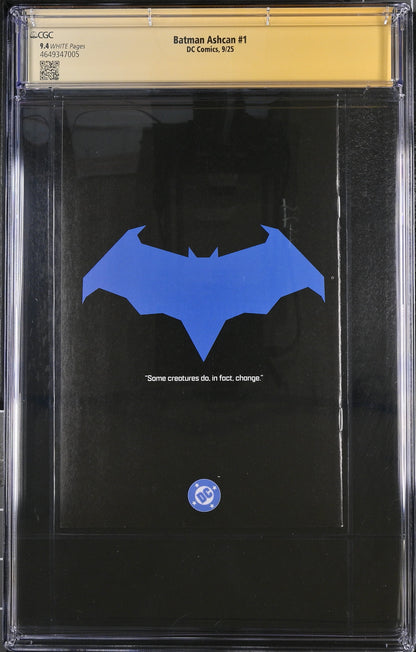 Batman #1 Ashcan SDCC (2025) CGC 9.4 Signed & Sketch by Matt Fraction