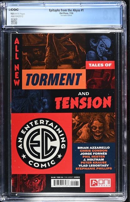 EC Epitaphs From The Abyss #1 (2024) Fan Addict Edition Corben CGC 9.8