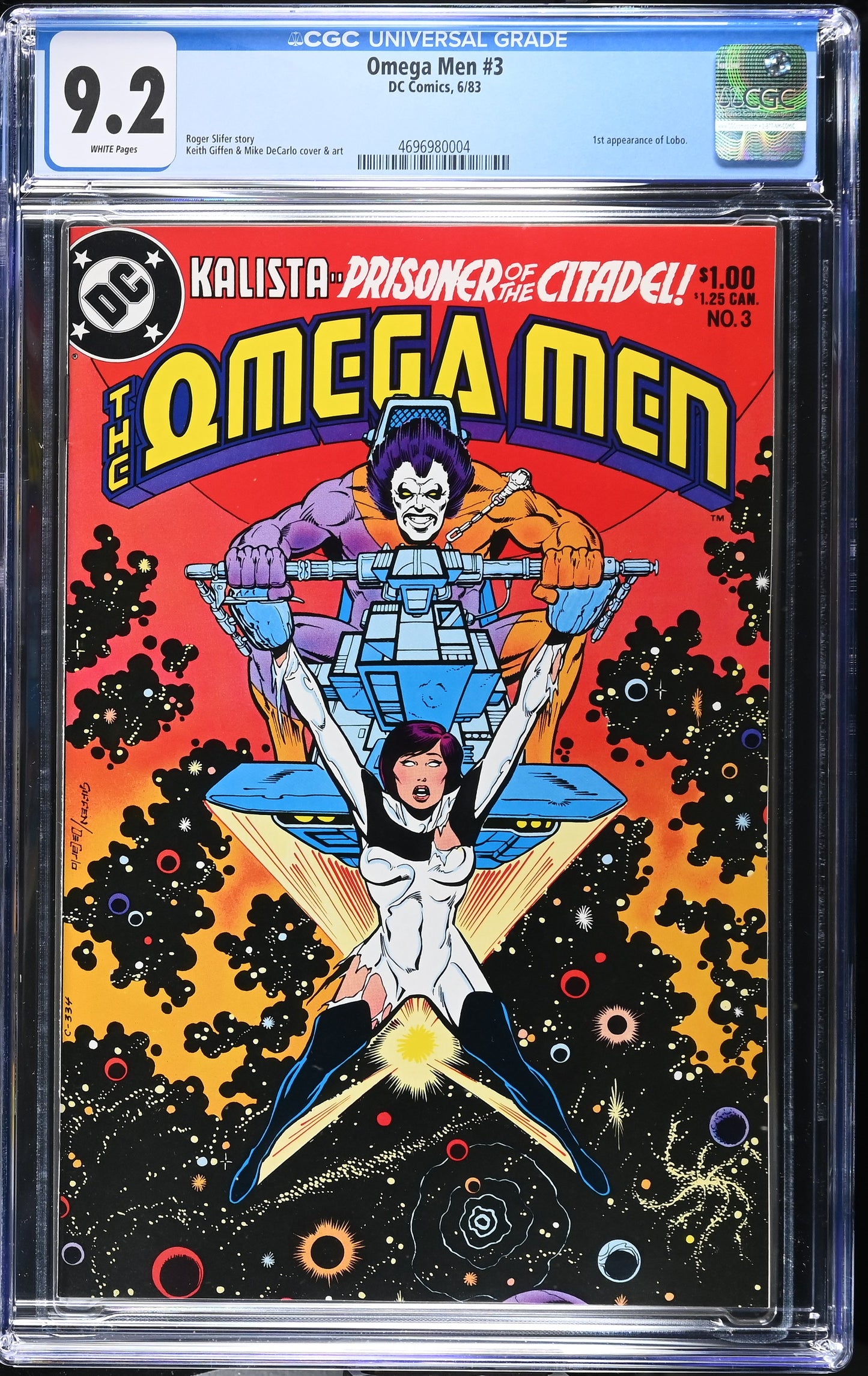 Omega Men #3 (1983) Graded CGC 9.2 VF/NM First Lobo