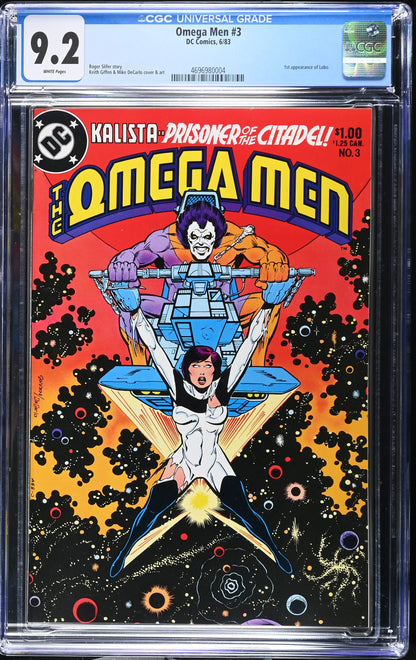 Omega Men #3 (1983) Graded CGC 9.2 VF/NM First Lobo