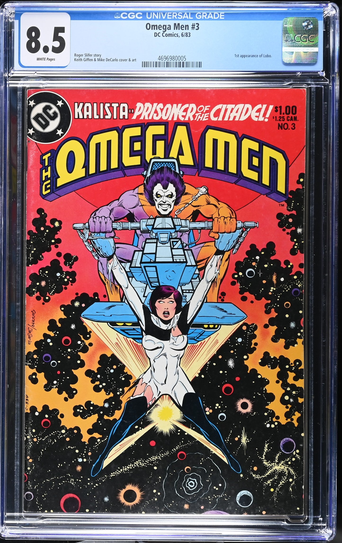 Omega Men #3 (1983) Graded CGC 8.5 VF First Lobo
