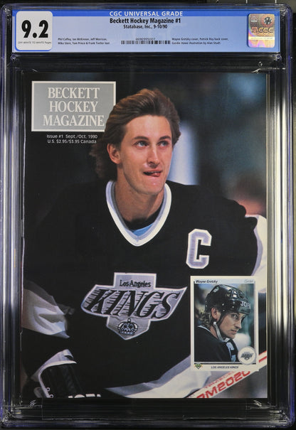 Beckett Hockey Magazine #1 (Sep/Oct 1990) Wayne Gretzky CGC 9.2 NM-