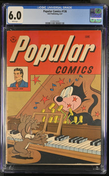 Popular Comics #136 (1947) Graded CGC 6.0 Fine