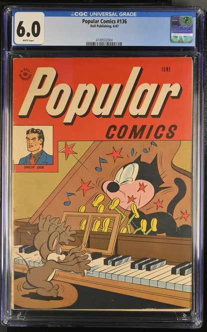 Popular Comics #136 (1947) Graded CGC 6.0 Fine