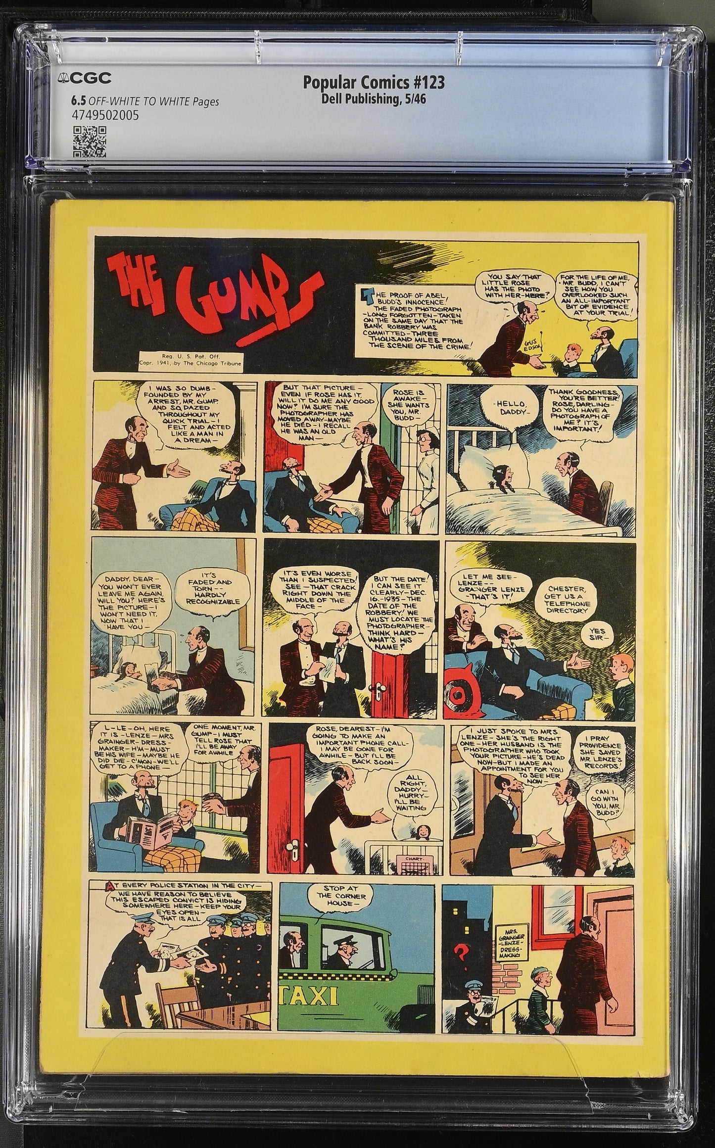 Popular Comics #123 (1946) Graded CGC 6.5 Fine+
