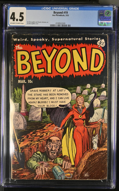 The Beyond #19 (1953) Graded CGC 4.5 VG+