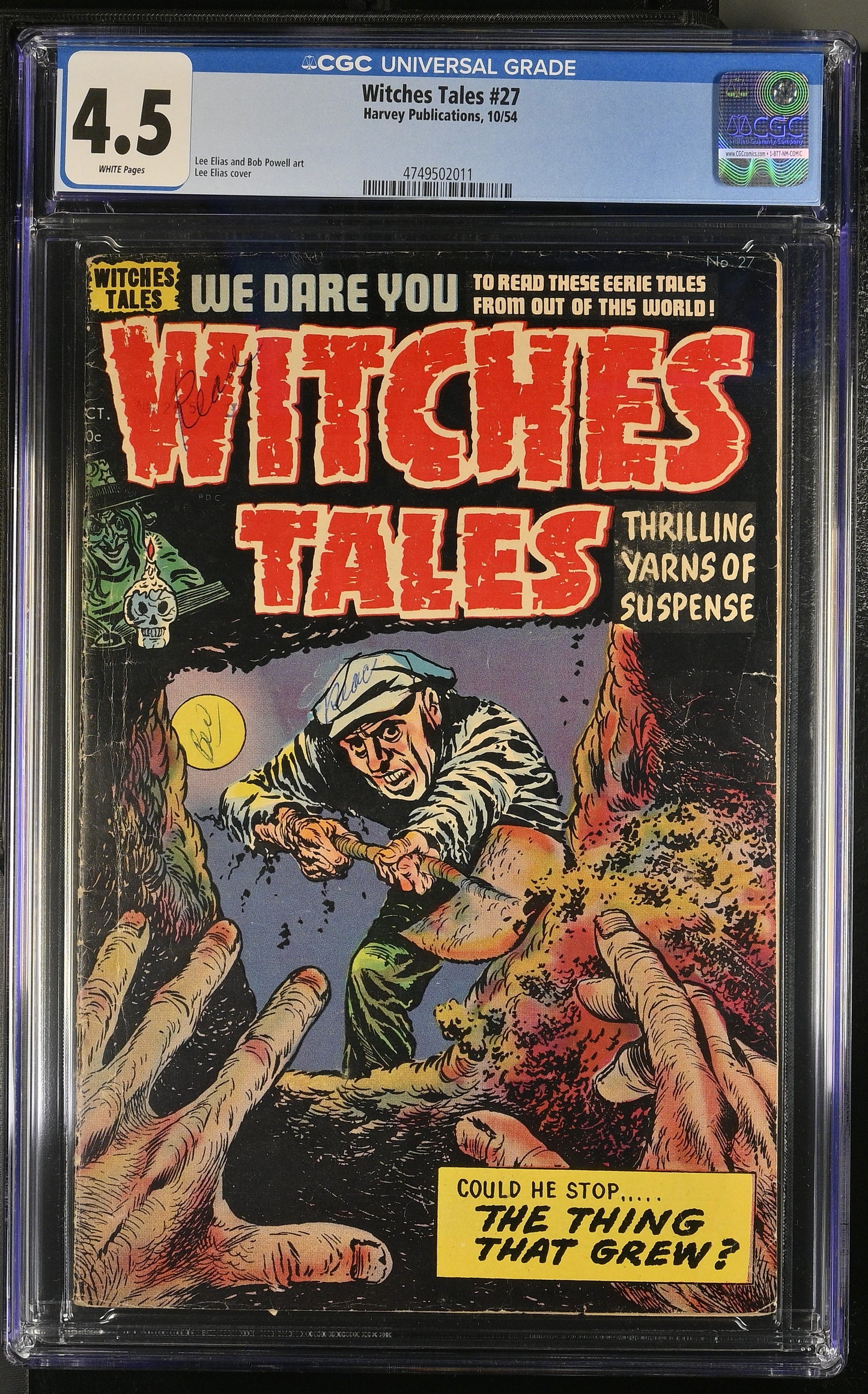Witches Tales #27 (1954) Graded CGC 4.5 VG+