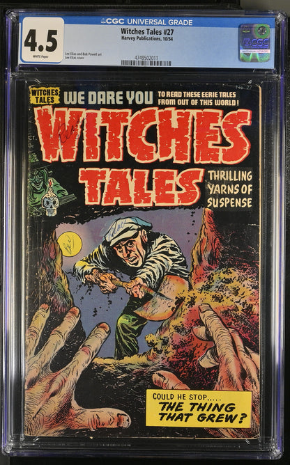 Witches Tales #27 (1954) Graded CGC 4.5 VG+