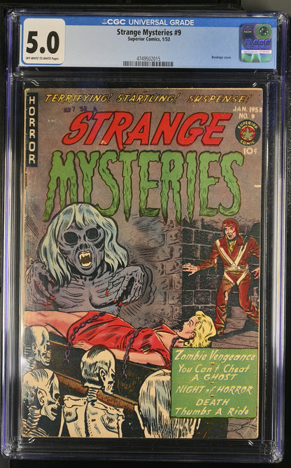 Strange Mysteries #9 (1953) Graded CGC 5.0 VG/FN