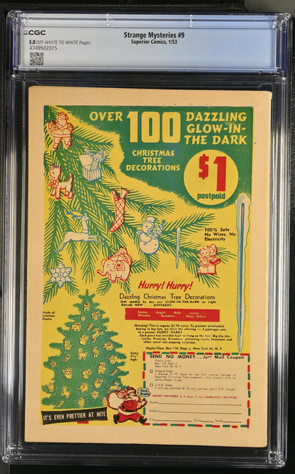 Strange Mysteries #9 (1953) Graded CGC 5.0 VG/FN
