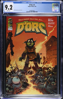 Dorc #1 Cover A Brett Bean (1st Print) Graded CGC 9.2 NM-