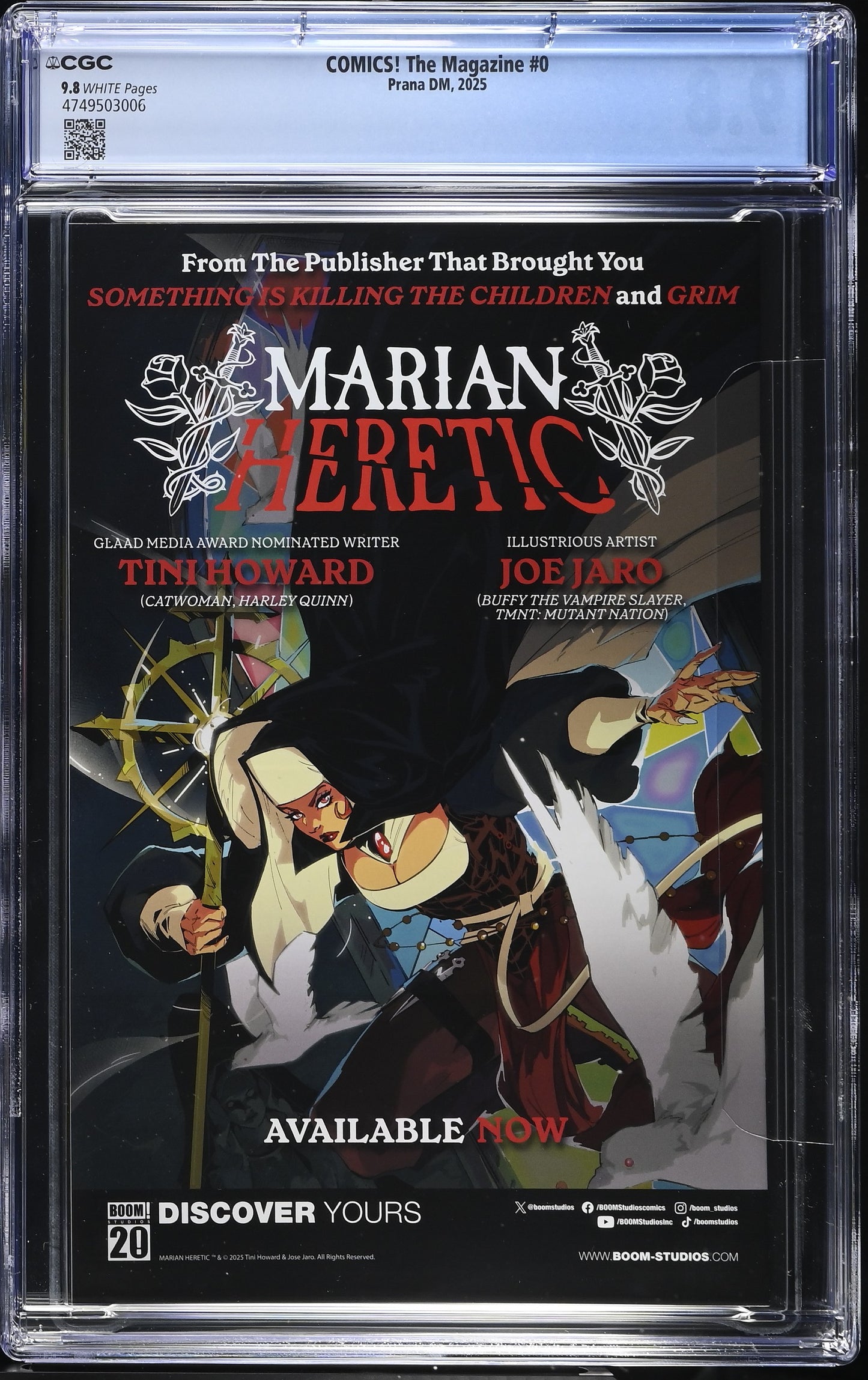 Comics The Magazine #0 Graded CGC 9.8