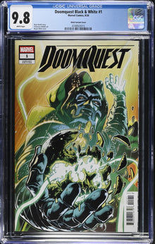 Doomquest #1 Hitch Cover 616 Day B&W Edition CGC 9.8