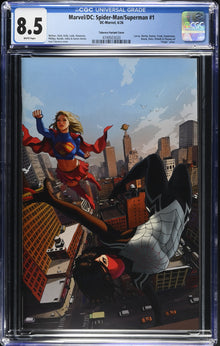 Marvel/DC: Spider-Man/Superman #1 Ivan Talavera Full Art Variant CGC 8.5