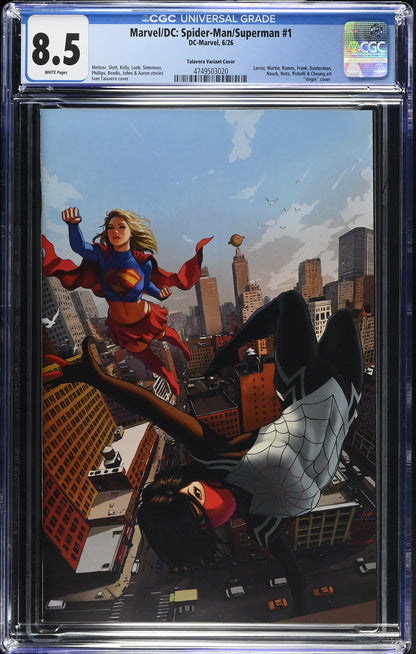 Marvel/DC: Spider-Man/Superman #1 Ivan Talavera Full Art Variant CGC 8.5