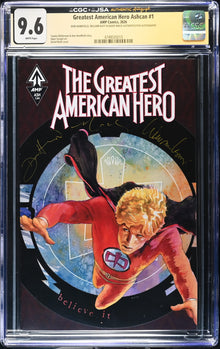 Greatest American Hero #1 Ashcan CGC 9.6 JSA Signed William Katt David Mack Don Handfield Gold