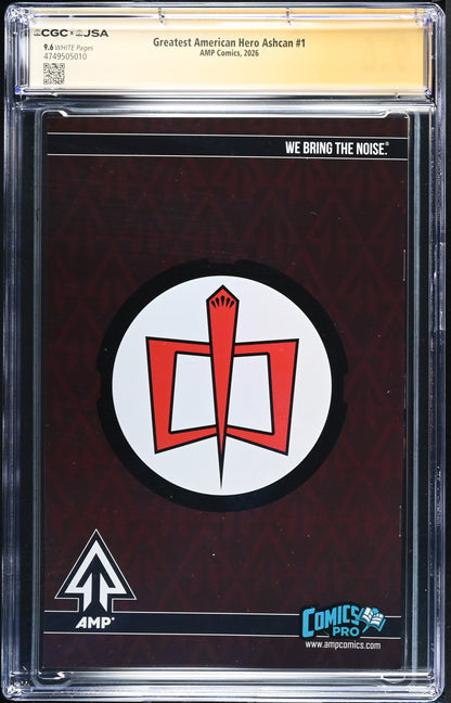 Greatest American Hero #1 Ashcan CGC 9.6 JSA Signed William Katt David Mack Don Handfield Gold
