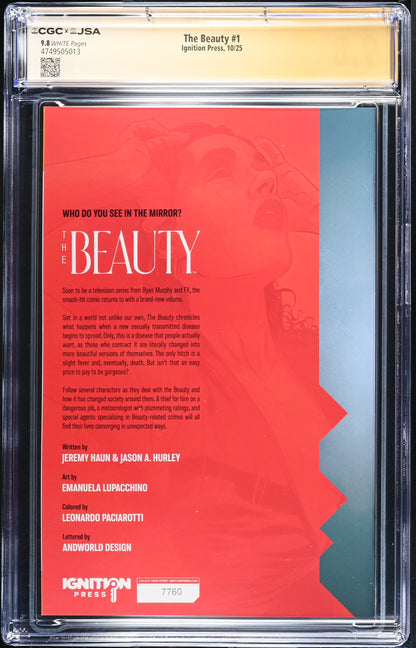 The Beauty (2025) #1 CGC 9.8 JSA Signed Jeremy Haun
