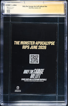 Only The Savage Are Left Ashcan CGC 9.6 NM+ JSA Signed Zack Kaplan