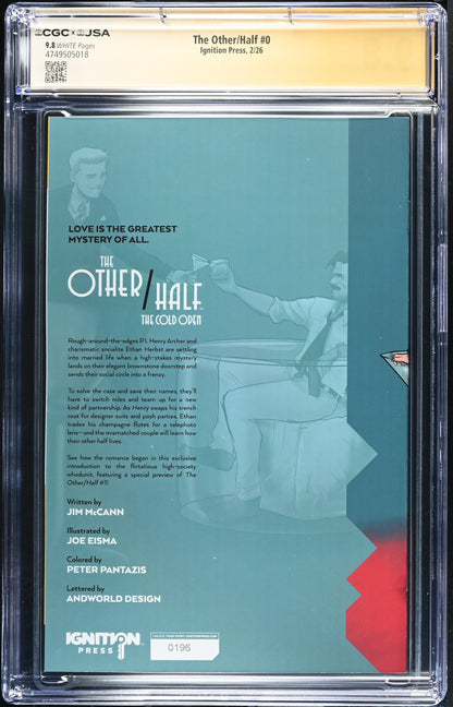 The Other/Half #0 The Cold Open CGC 9.8 JSA Jim McCann Signed