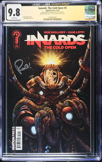 Innards #0 The Cold Open CGC 9.8 JSA Rob Guillory Signed 1223