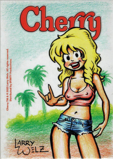 Cherry November 5finity 2023 Sketch Card Larry Welz V1