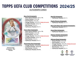 2024-25 Topps UEFA Club Competitions Soccer Hobby Box