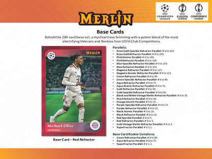 2024-25 Topps Chrome Merlin UEFA Club Competitions Value Box