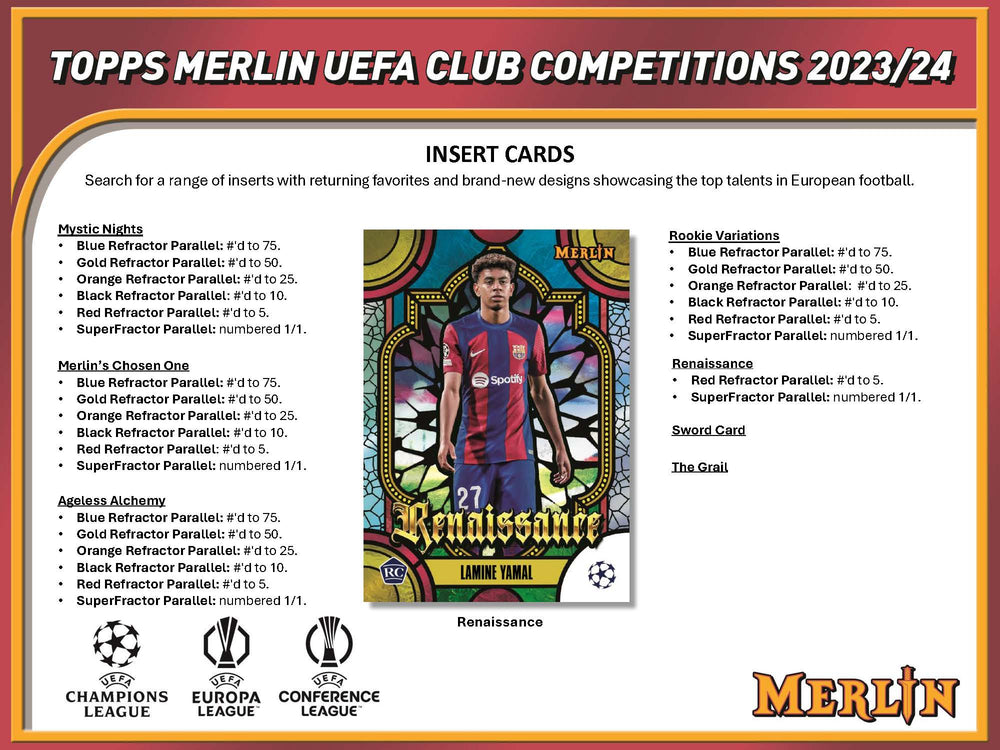 2023-24 Topps Chrome Merlin UEFA Club Competitions Hobby Box