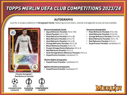 2023-24 Topps Chrome Merlin UEFA Club Competitions Hobby Box