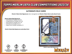 2023-24 Topps Chrome Merlin UEFA Club Competitions Hobby Box