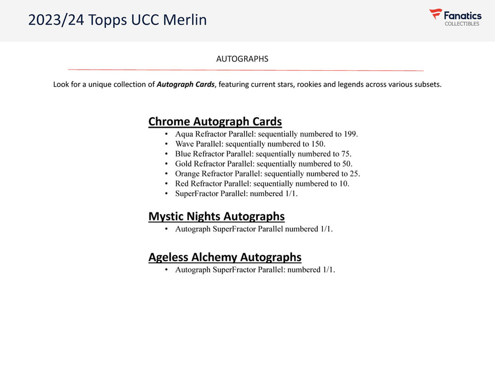 2023-24 Topps Chrome Merlin UEFA Club Competitions Value Blaster Box