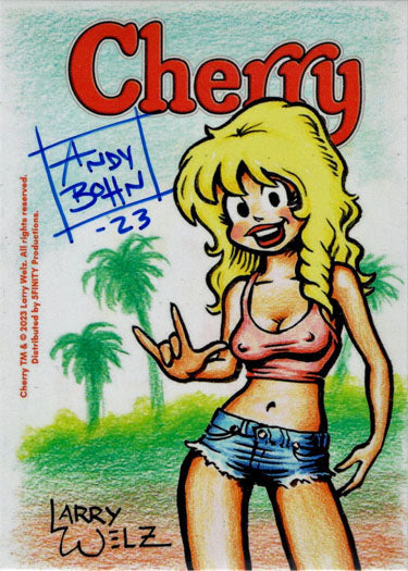 Cherry February/March 5finity 2023 Sketch Card Andy Bohn