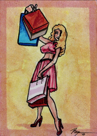 Cherry February/March 5finity 2023 Sketch Card April Reyna V1