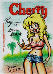 Cherry February/March 5finity 2023 Sketch Card April Reyna V1