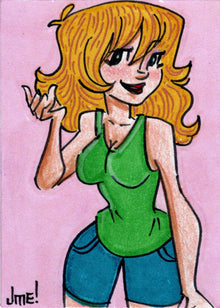 Cherry February/March 5finity 2023 Sketch Card Jme Foronda V2